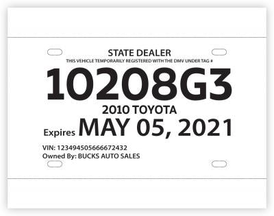 License Plate Supplies
