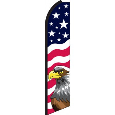 USA EAGLE Swooper Flag