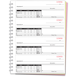 CASH RECEIPT BOOKS-3 PART