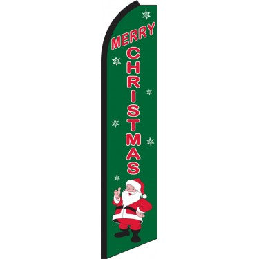 MERRY CHRISTMAS Swooper Flag
