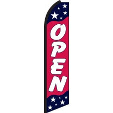 OPEN (AMERICANA) Swooper Flag