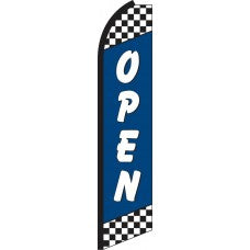 OPEN (CHECKER) Swooper Flag