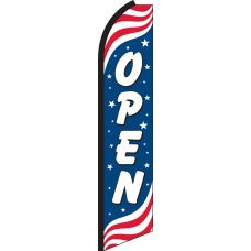 OPEN PATRIOTIC Swooper Flag