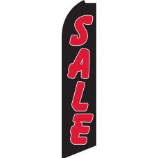 SALE (BLACK/RED) Swooper Flag