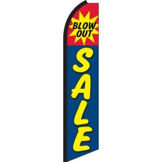 BLOW OUT Swooper Flag