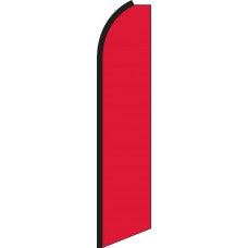 SOLID RED Swooper Flag