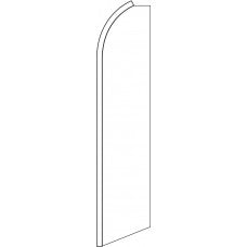 SOLID WHITE Swooper Flag