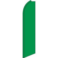 SOLID GREEN Swooper Flag