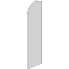 SOLID SILVER Swooper Flag