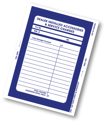DEALER ADD-ON STICKER