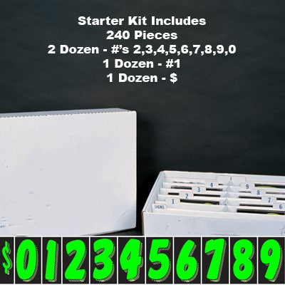 7.5" Chartreuse Green & Black Starter Kit