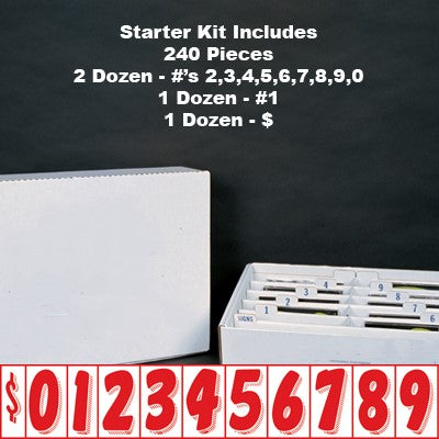 7.5" Red and White Starter Kit