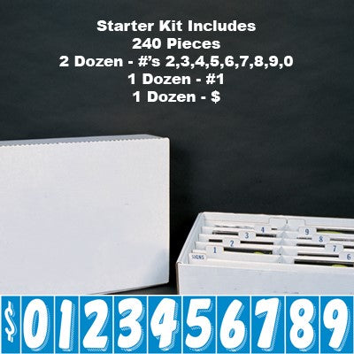 7.5" White and Blue Starter Kit