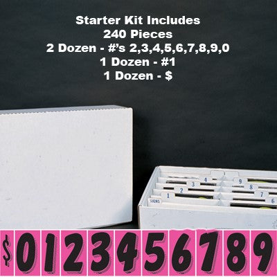 7.5" Hot Pink and Black Starter Kit