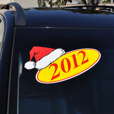 SANTA HAT DECAL