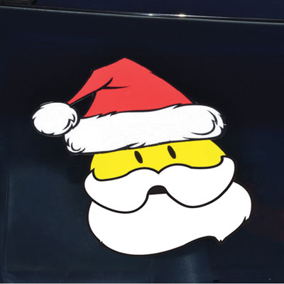 SANTA CLAUS BEARD DECALS