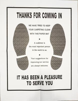 Floor Mats with Plastic Backside