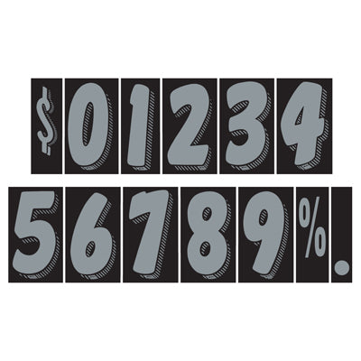 Black and Silver Car Window Stickers