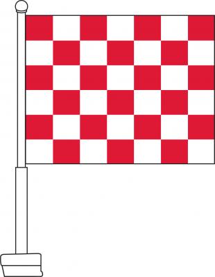 Checkered car flags