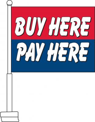 Car window flag