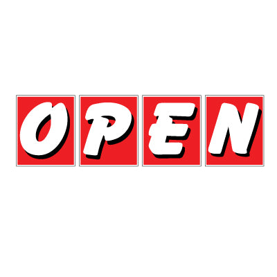 Jumbo Underhood OPEN Sign Kit