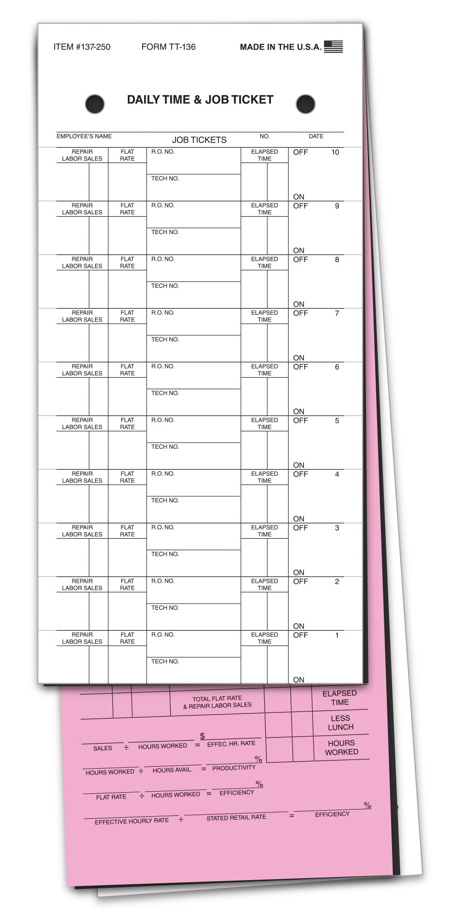 Job Time Tickets (TT-136)