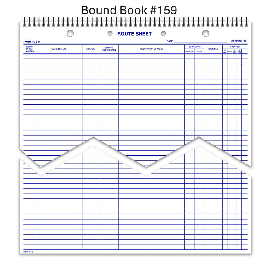 Daily Service Route Sheets RS-547