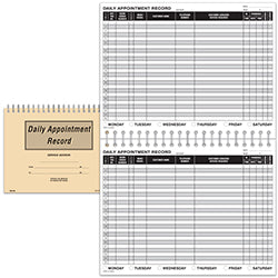 DAILY APPOINTMENT RECORD LOG BOOK RL-98183-B