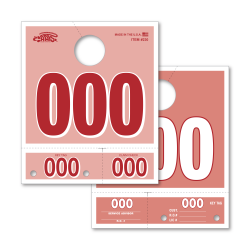 Colored Service Dept. Dispatch Numbers