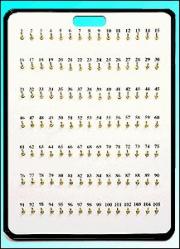105 Hook White Key Board