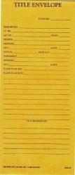 TITLE SECURITY ENVELOPE