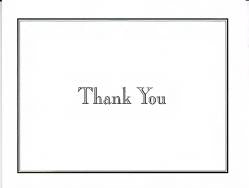 THANK YOU" CARDS