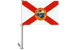 Clip-on Florida Car Flags