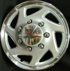FORD PICKUP 15 Inch Directional Silver Hubcap (Chrome Accents)