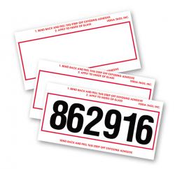Mini Border Stock Number Signs
