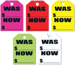 WAS NOW Mirror Hang Tags