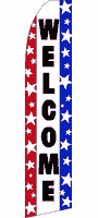 WELCOME STAR & STRIPES Swooper Flag