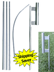 SWOOPER ECONO POLE KIT with GROUND SPIKE