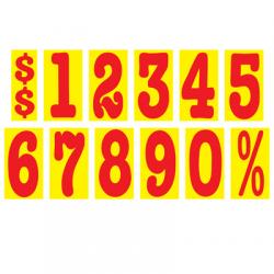 Small Red & Yellow Numbers