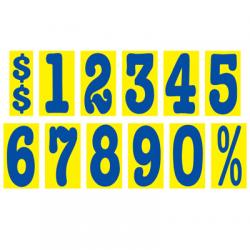 Yellow & Blue Window Numbers