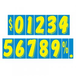Yellow & Blue 11.5" Stickers