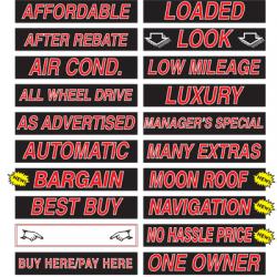Red & Black 15" Stickers