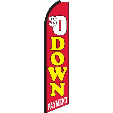 0 DOWN PAYMENT Swooper Flag