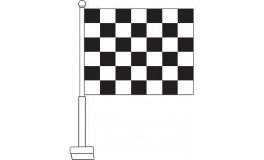 Clip-On Checker Car Flags