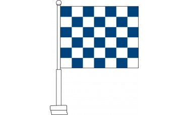 Clip-On Checker Car Flags
