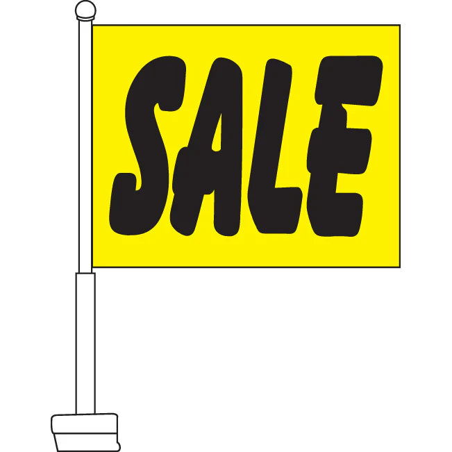 Clip-On SALE Car Window Flags