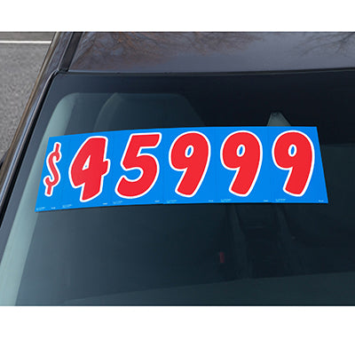7.5" PATRIOTIC Red, White and Blue Window Numbers