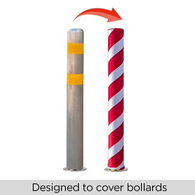 HOLIDAY STRETCH-FIT POLYESTER BOLLARD COVERS