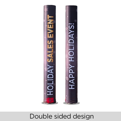 HOLIDAY STRETCH-FIT POLYESTER BOLLARD COVERS