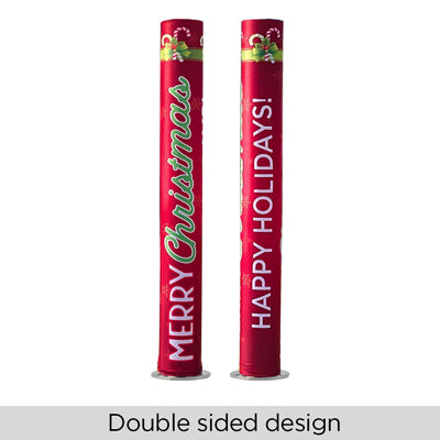 HOLIDAY STRETCH-FIT POLYESTER BOLLARD COVERS